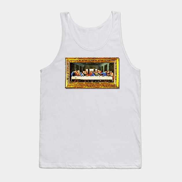 8-Bit The Last Supper Tank Top by GrumpyVulcan